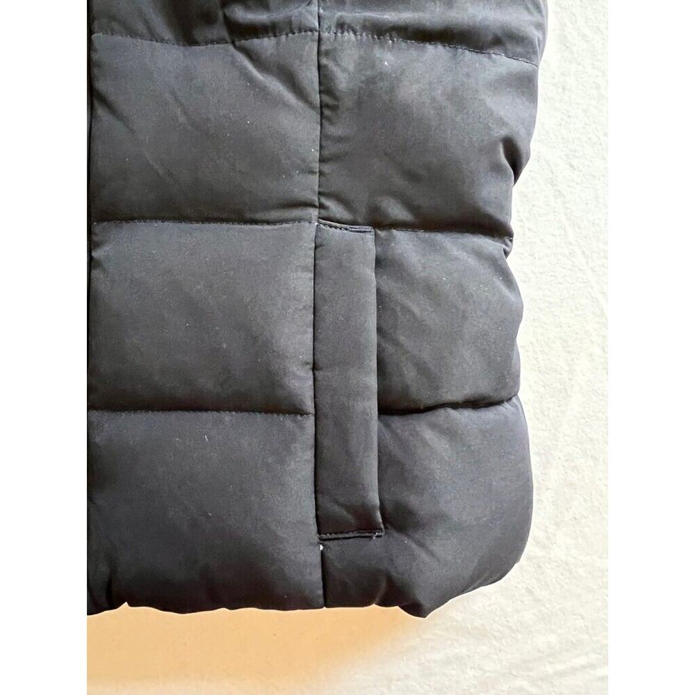 Hollister Puffer Vest MEDIUM Blue Full Zip Hooded Insulated Feather Down - Picture 3 of 13